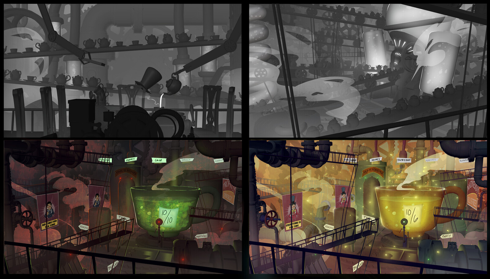 Mad Hatter tea factory