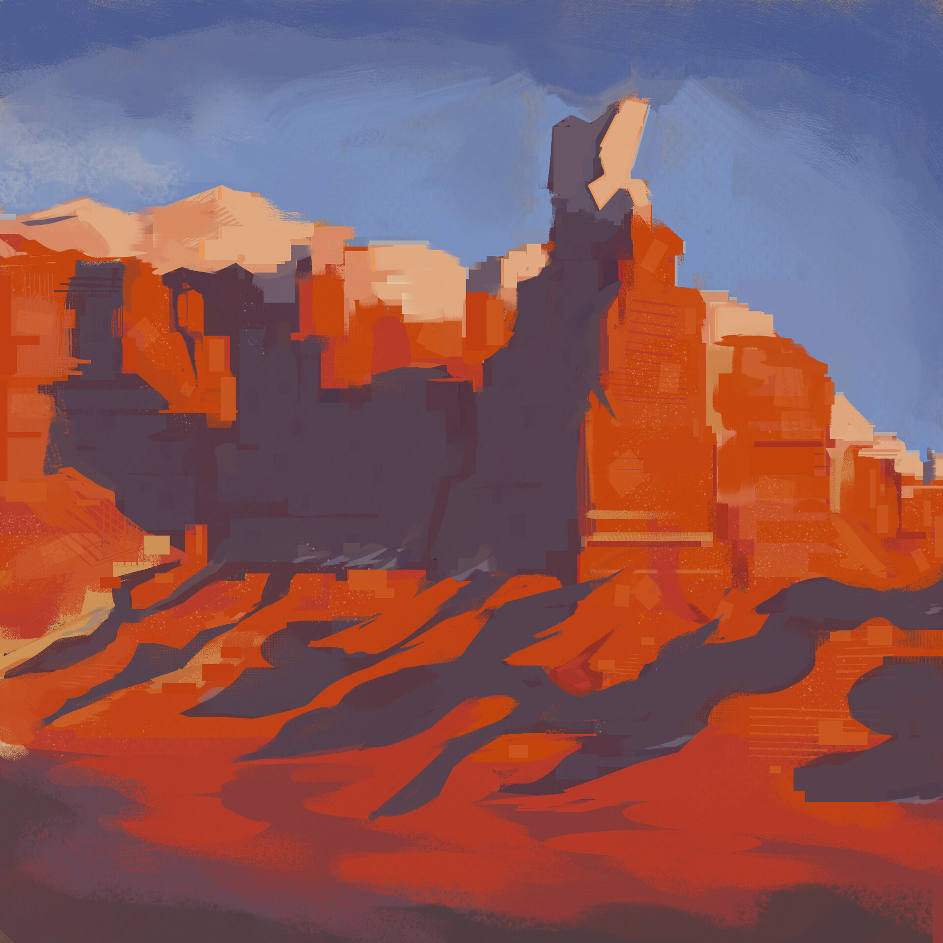 ArtStation Digital Landscape Painting Practice