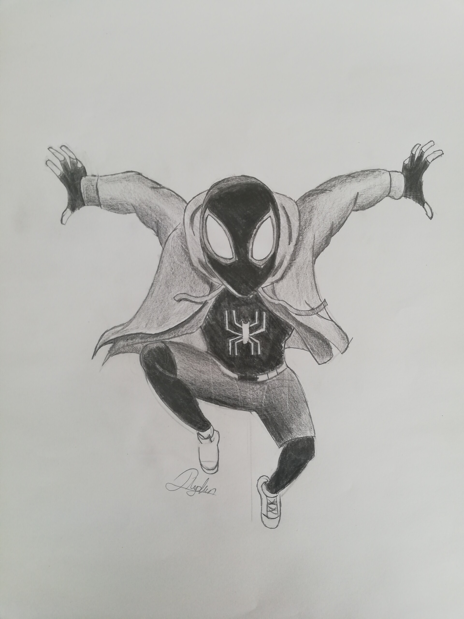 ArtStation - Spiderman Miles Morales Sketch