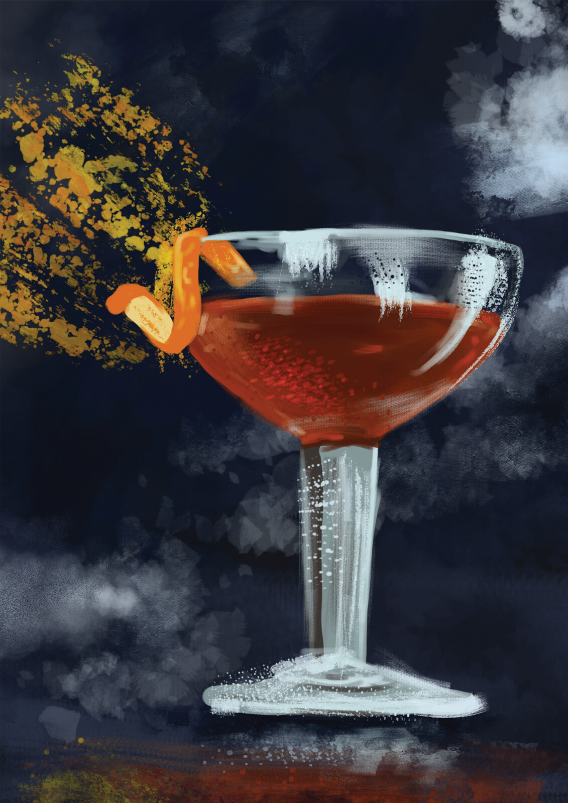 Cocktail Poster - French Martini