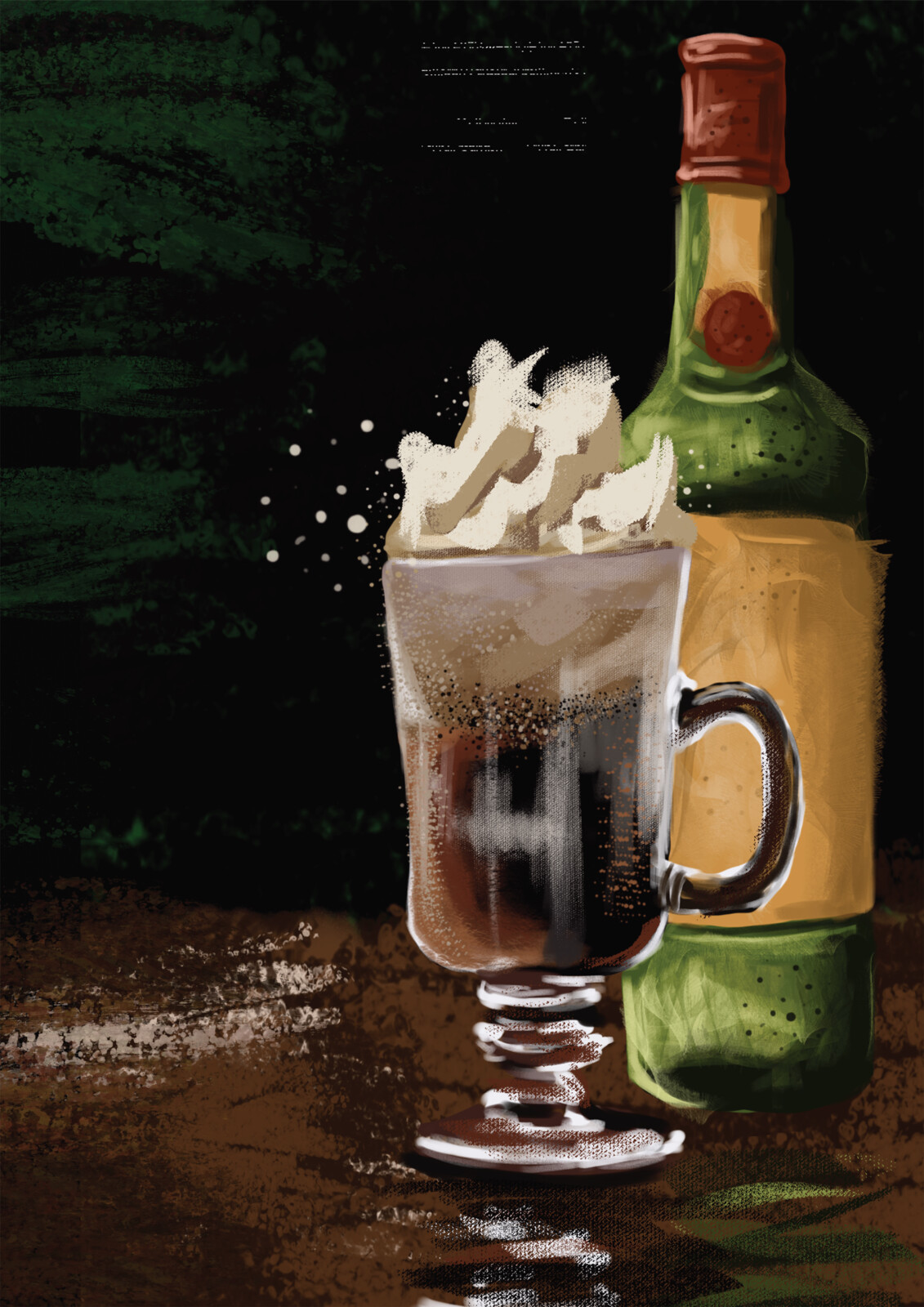Cocktail Poster - Irish Coffee