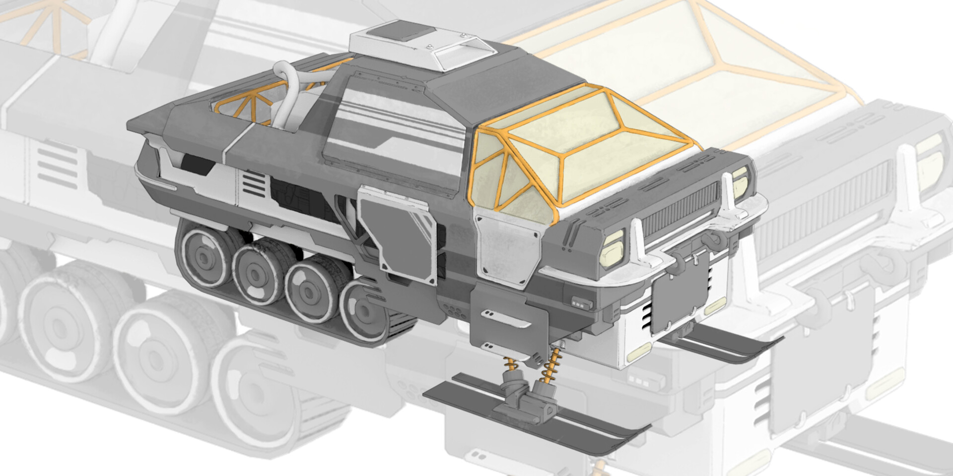 ArtStation snowmobile