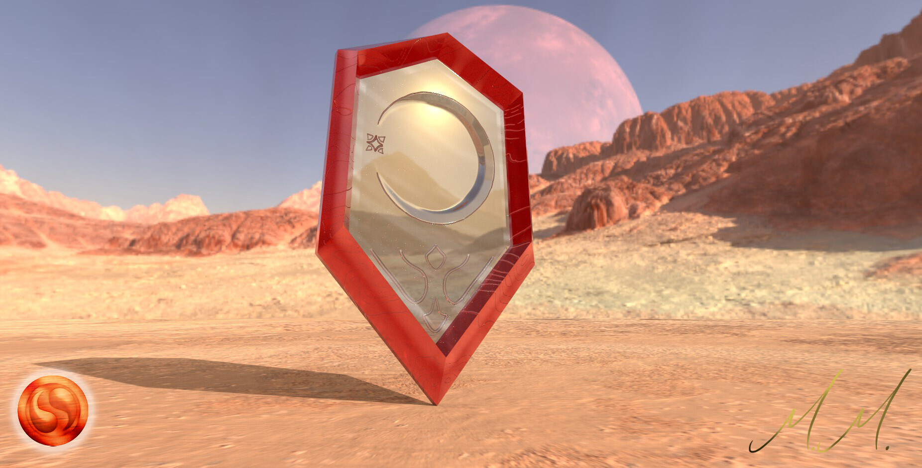 ArtStation Mirror Shield (Legend of Zelda 'Ocarina of Time')