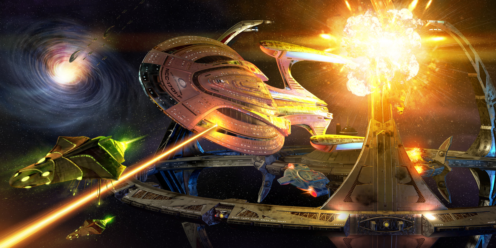 Marmoset render and photoshop composition done for the Star Trek: Ships of the Line 2022 wall calendar.