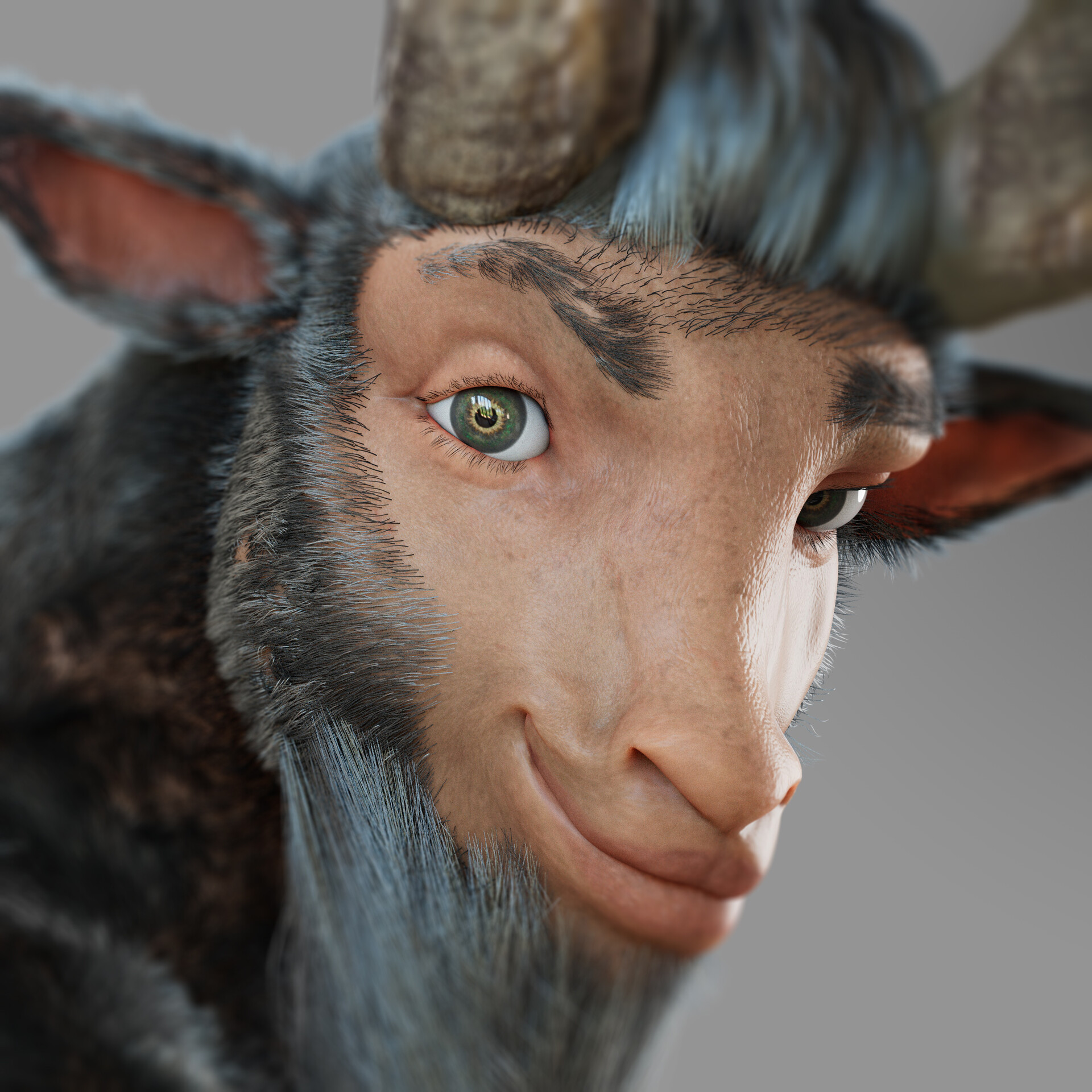 ArtStation Human Goat Study