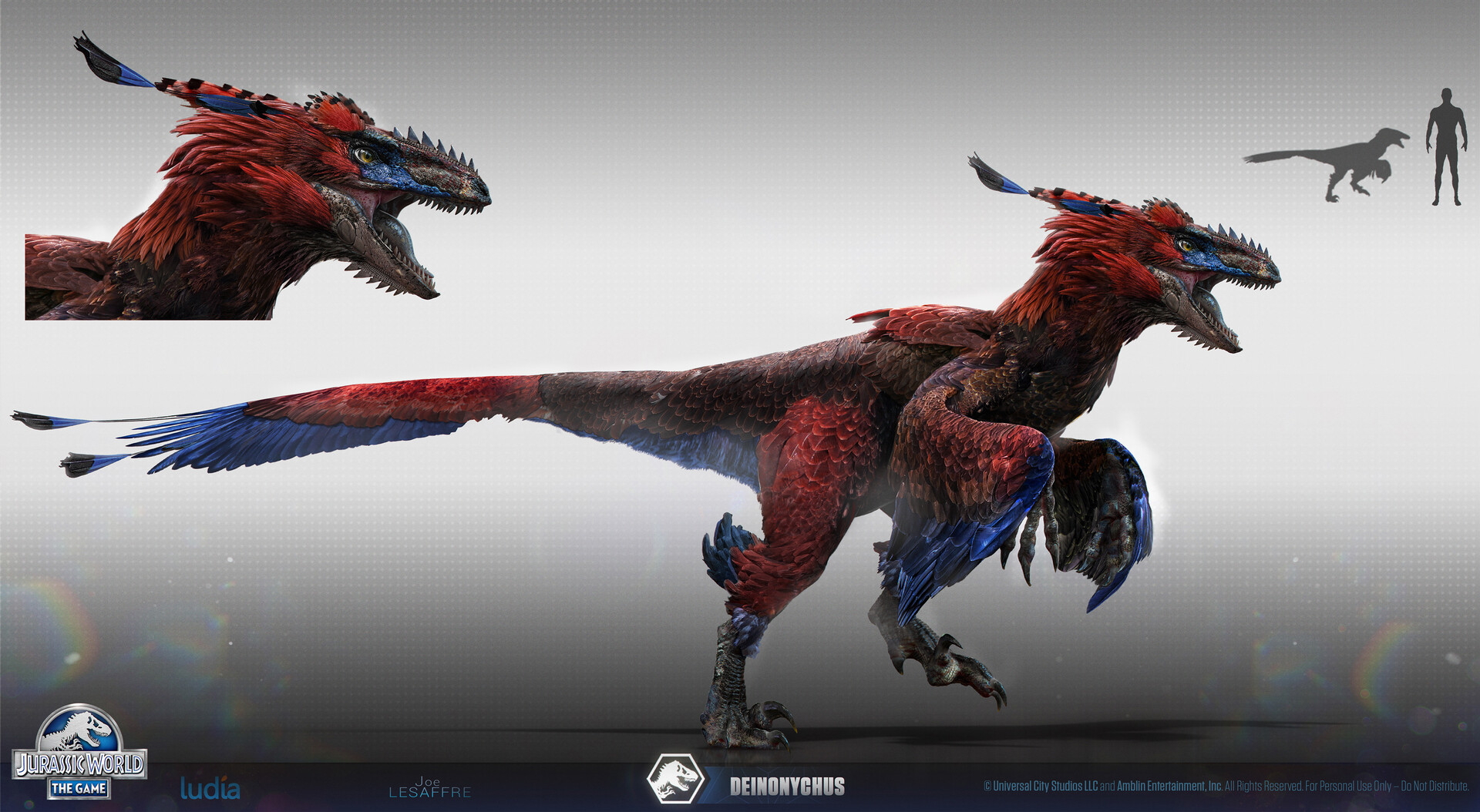 Joé Lesaffre Jurrassic World : Deinonychus / Acrocanthosaurus