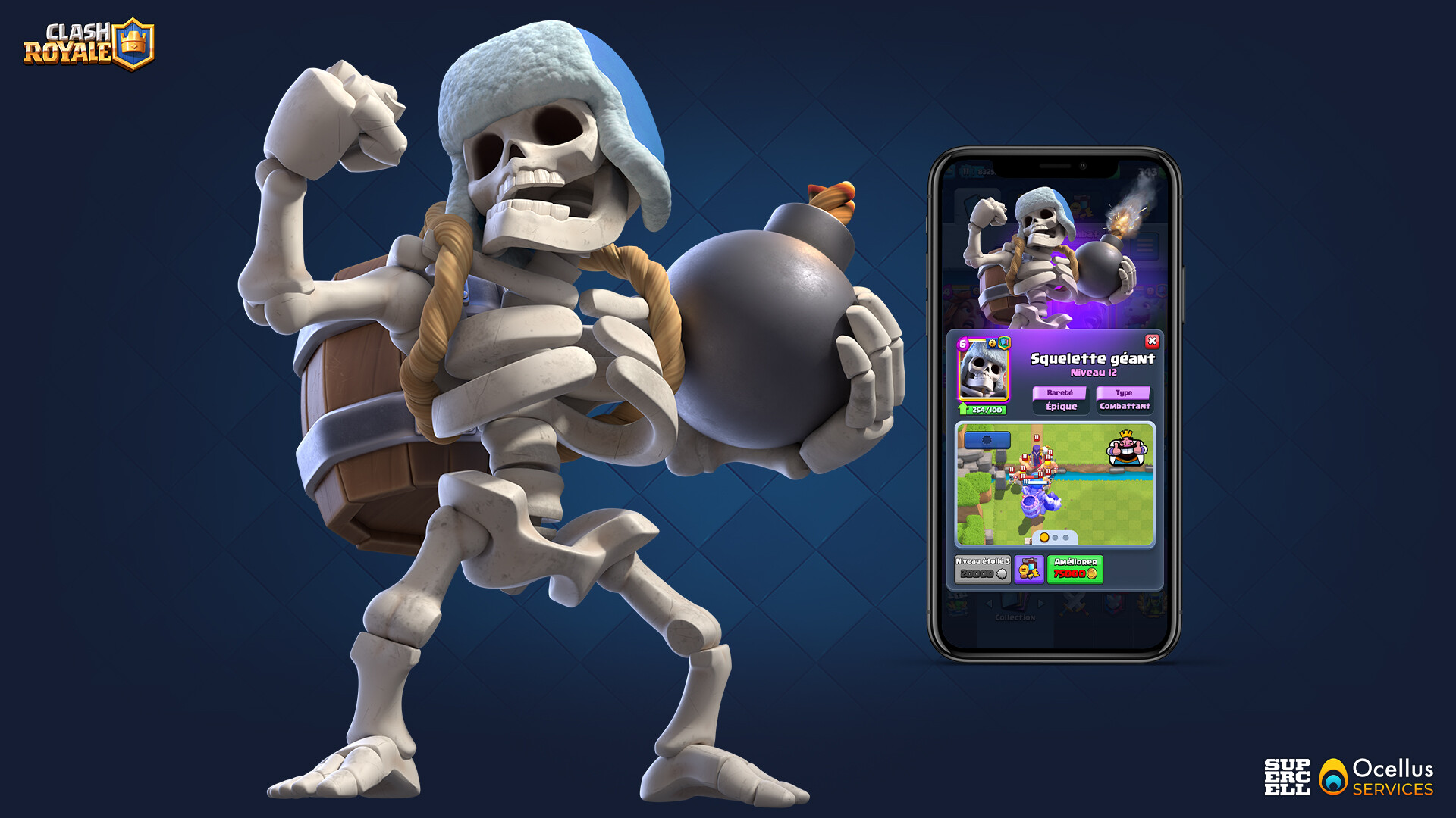 Ocellus SERVICES Clash Royale Giant Skeleton