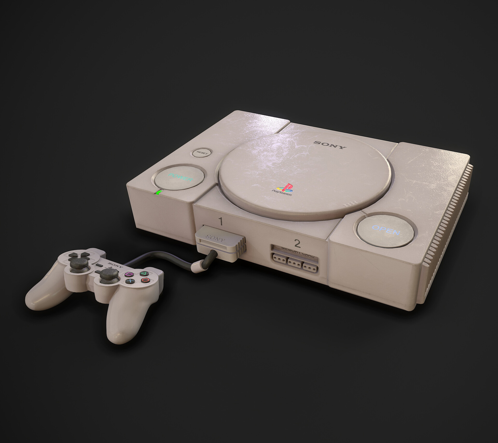 Sony PlayStation 1 3D Model in Gadgets 3DExport