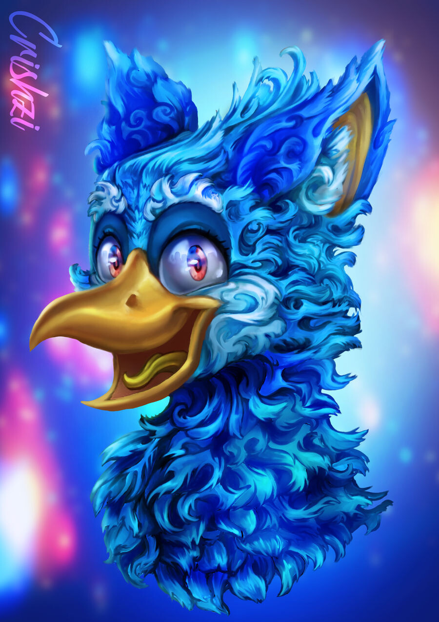 ArtStation - 2 furry bird commissions portraits