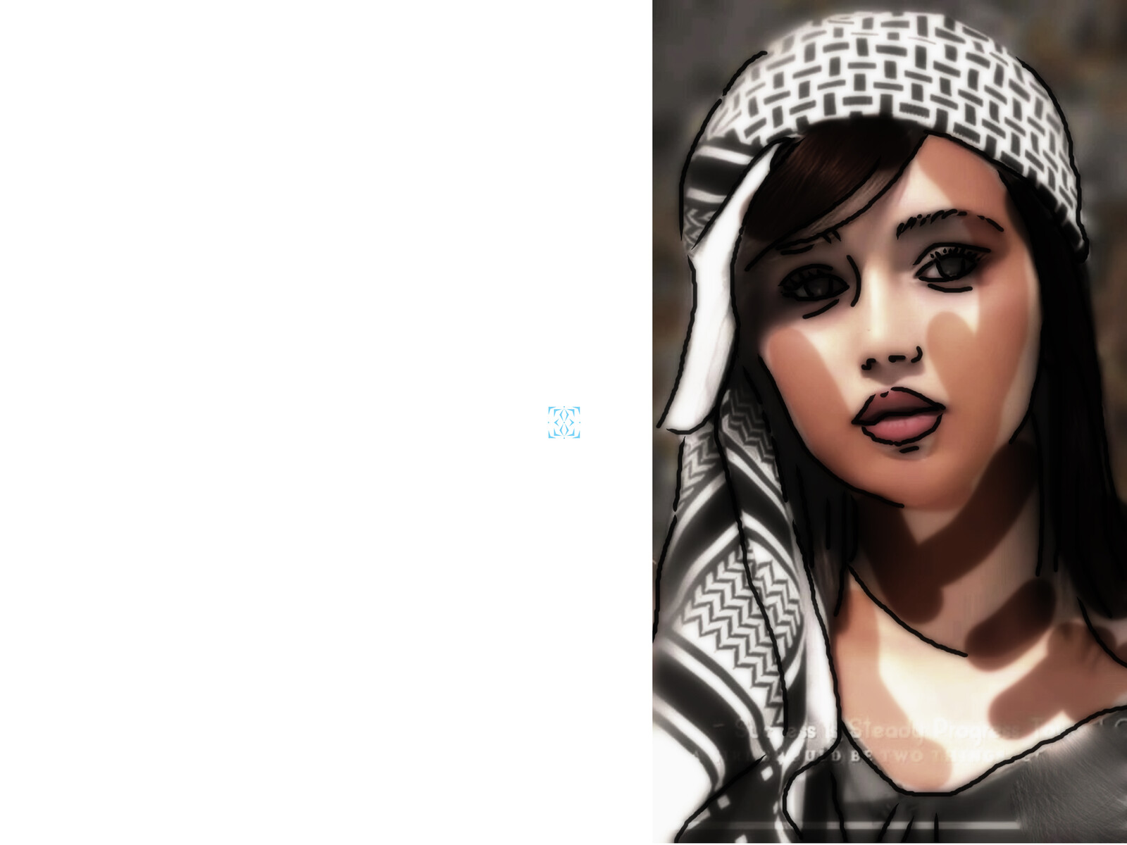 Portrait Practice_ Palestinian Girl_01
