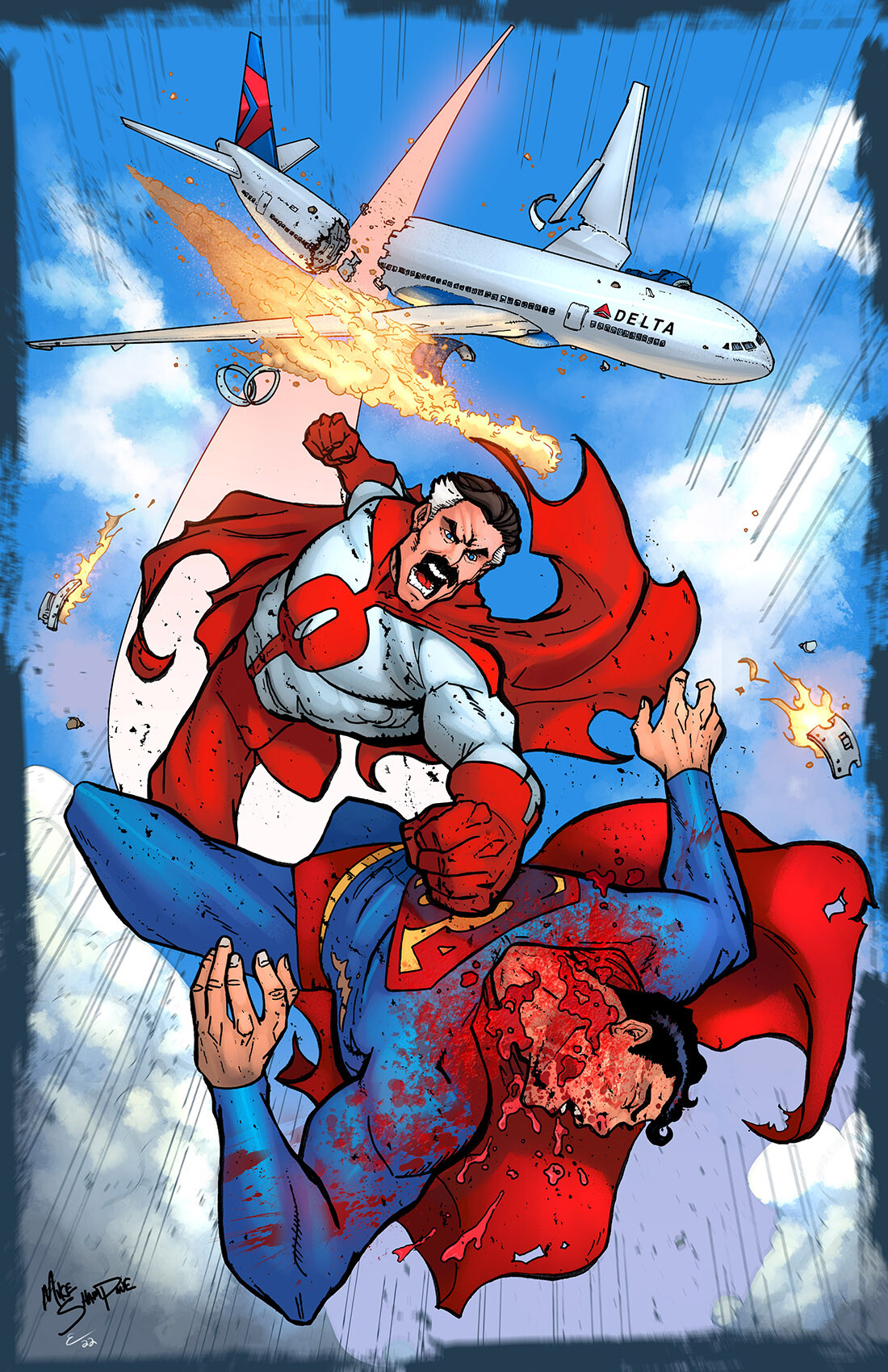 ArtStation Omniman vs Superman