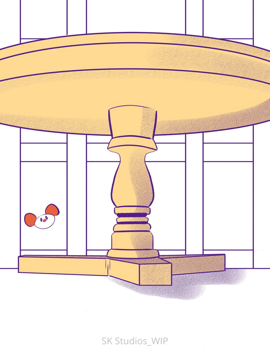 ArtStation - Castle Mice Kitchen Table | Digital Art, image size:927x1200