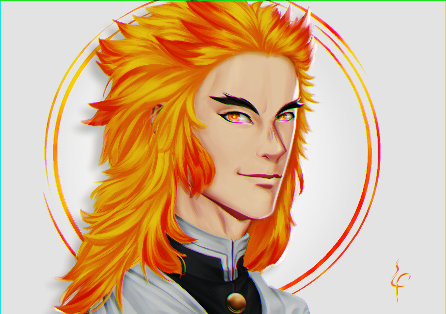 ArtStation - Kyojuro Rengoku - fanart