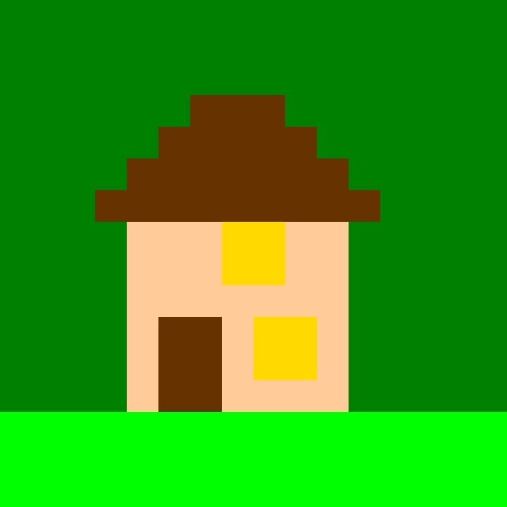 Design a picture in minecraft 2d pixle art by Asherm4