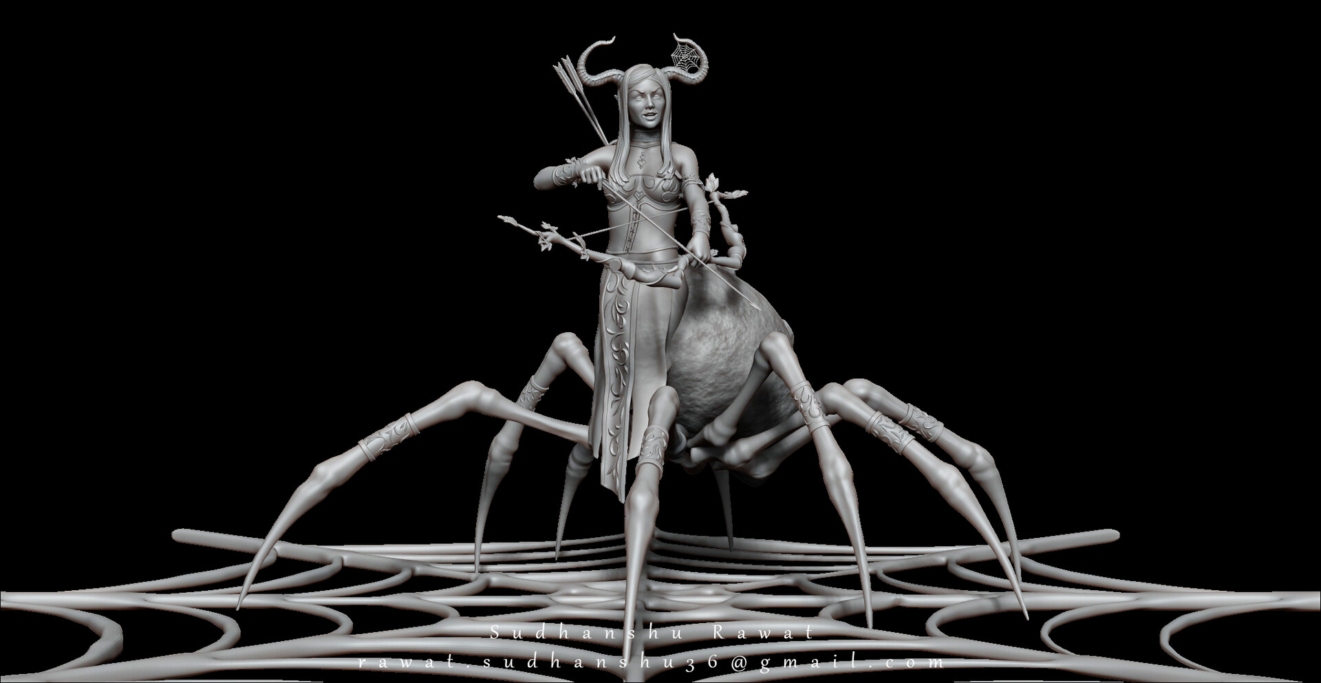 Arachne Greek Mythology Statue