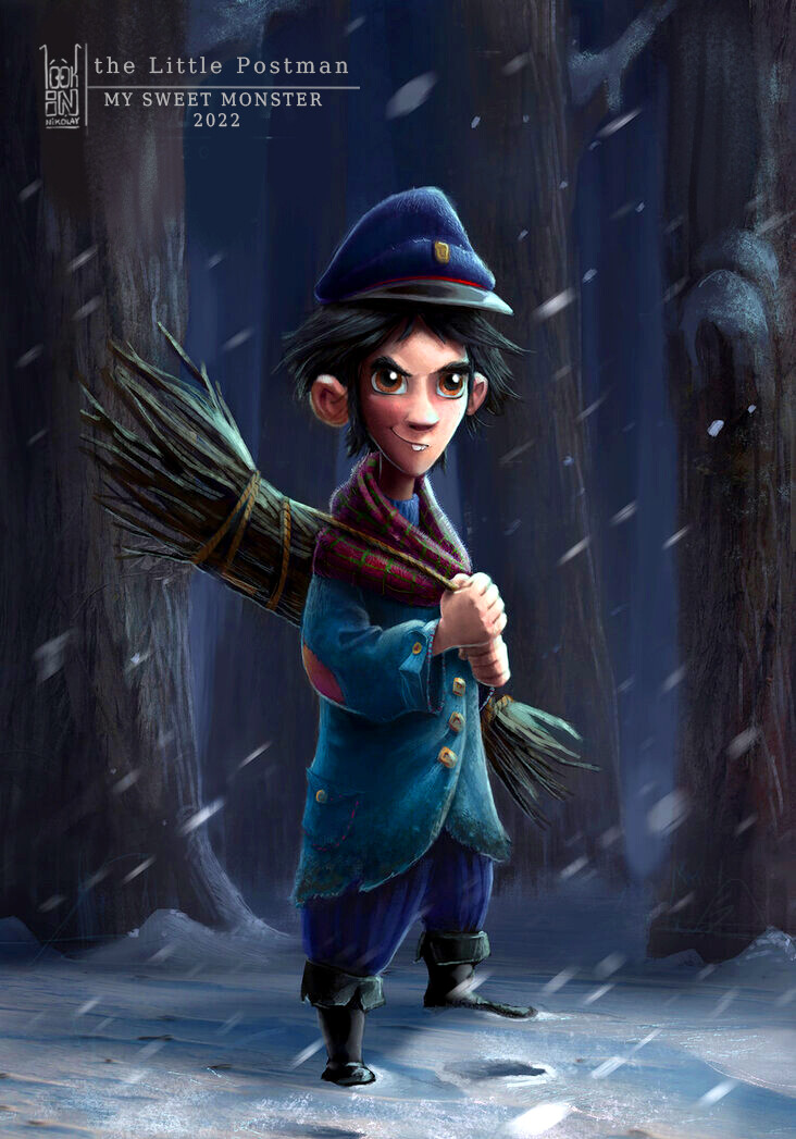 ArtStation - The Little Postman \ Мy Sweet Monster 2022