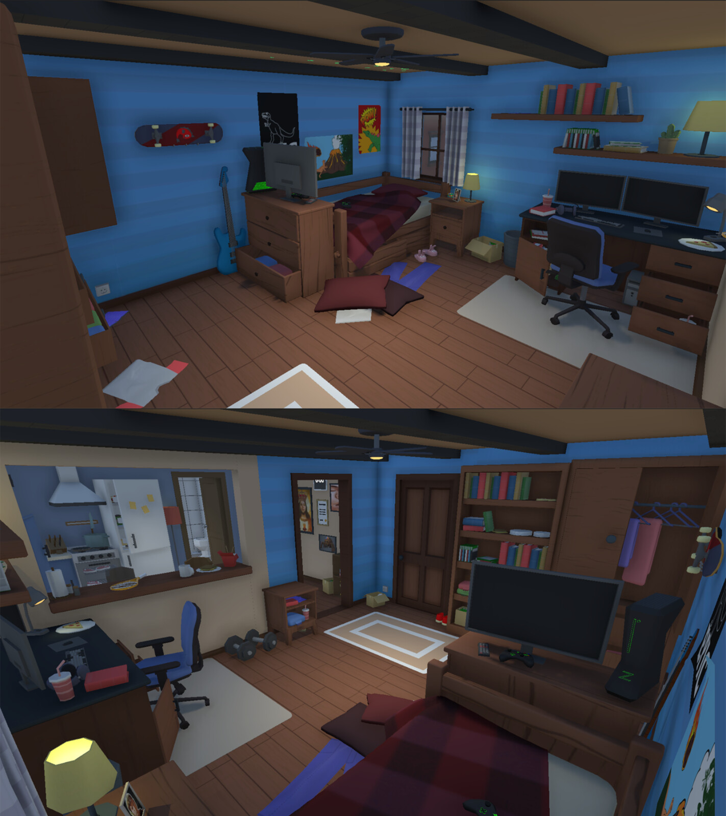 The complete environment. 