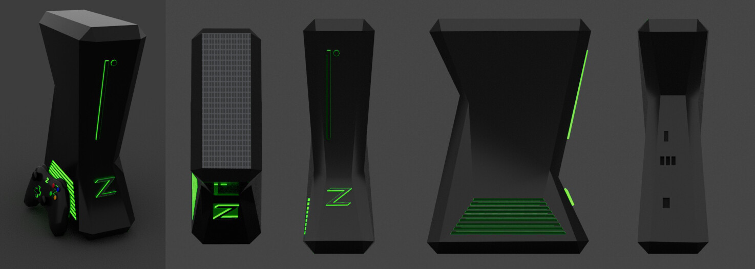 The selfmade console called the ZBox.