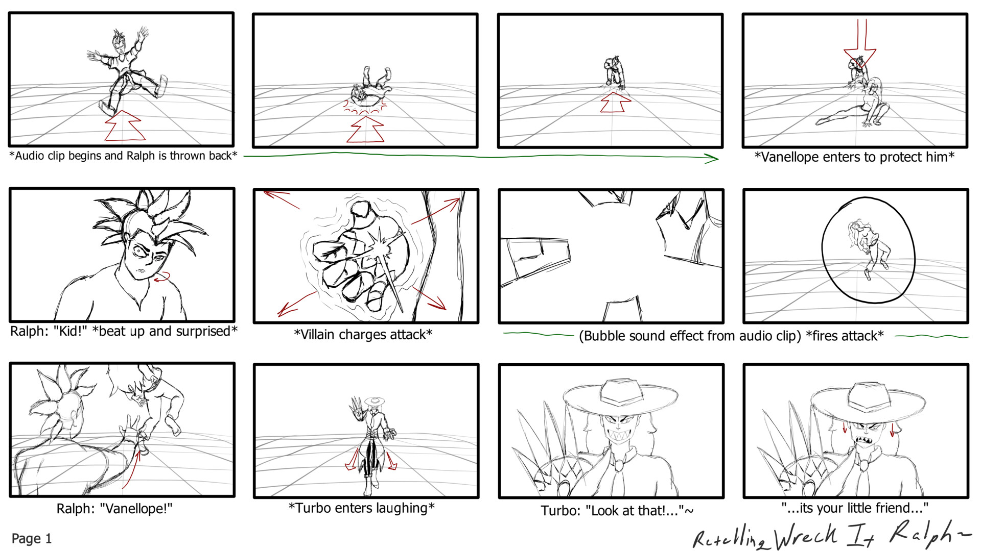 artstation-retelling-experiment-wreck-it-ralph-ending-scene-storyboards