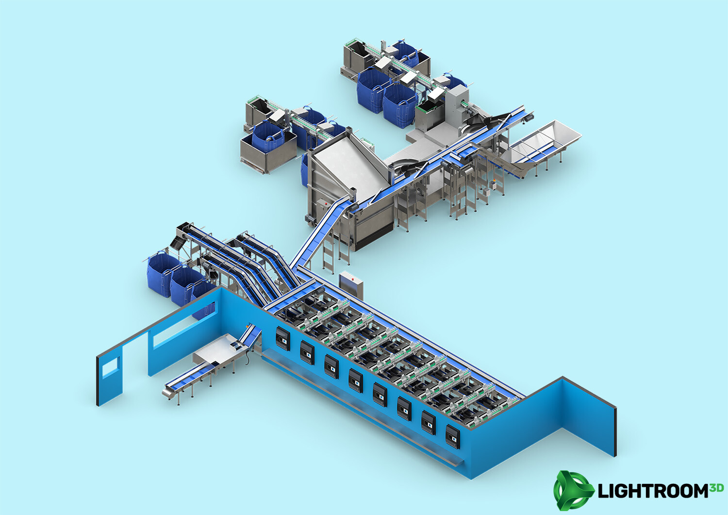 ArtStation - Industrial Line Rendering