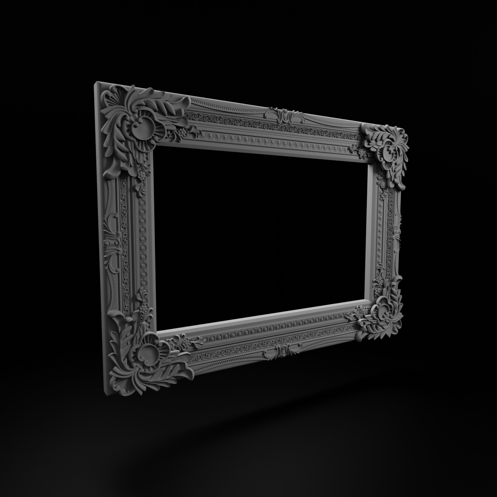 ArtStation Carved frame 3D model