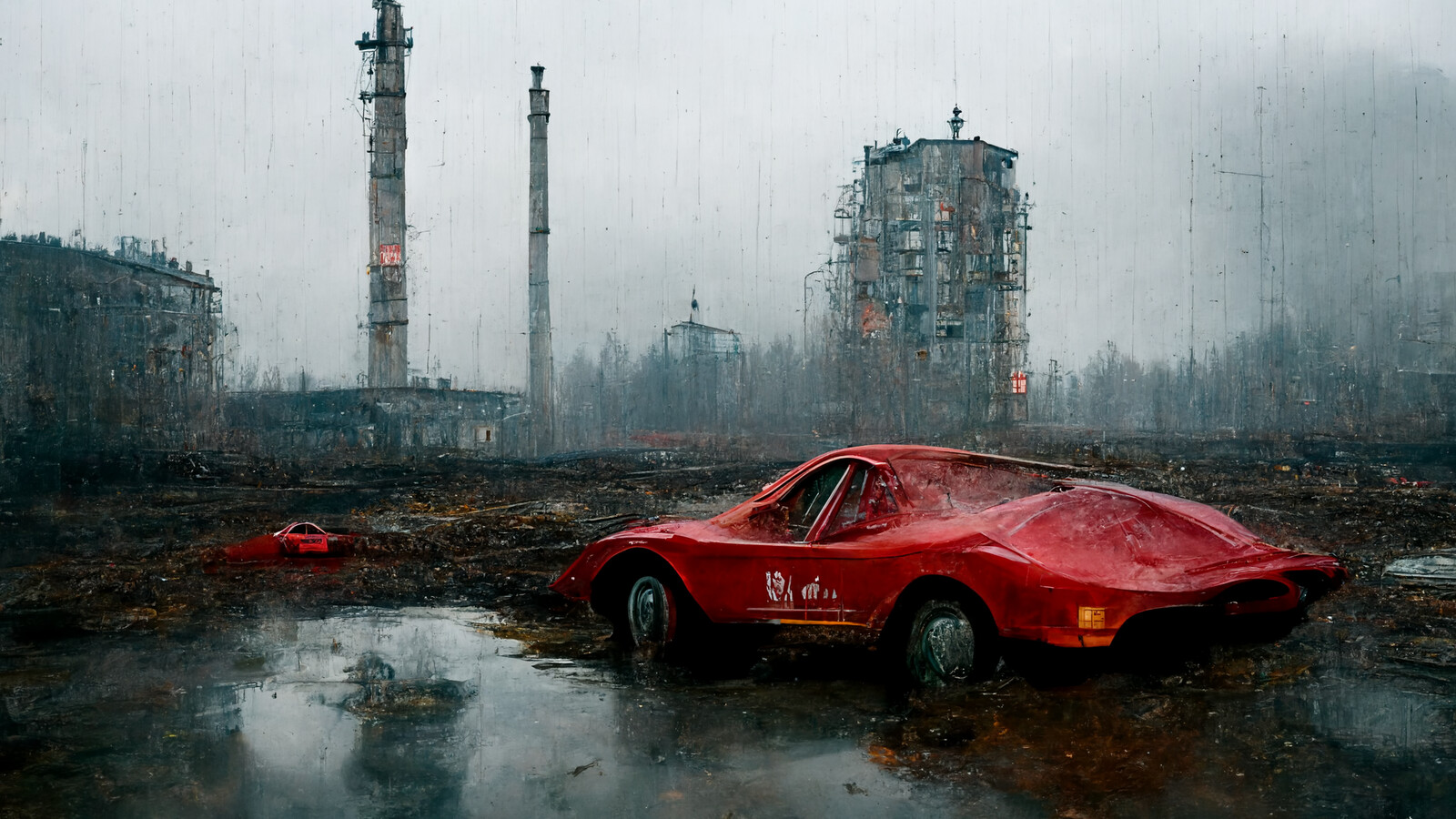 ferrari daytona forogten in charnobyl
