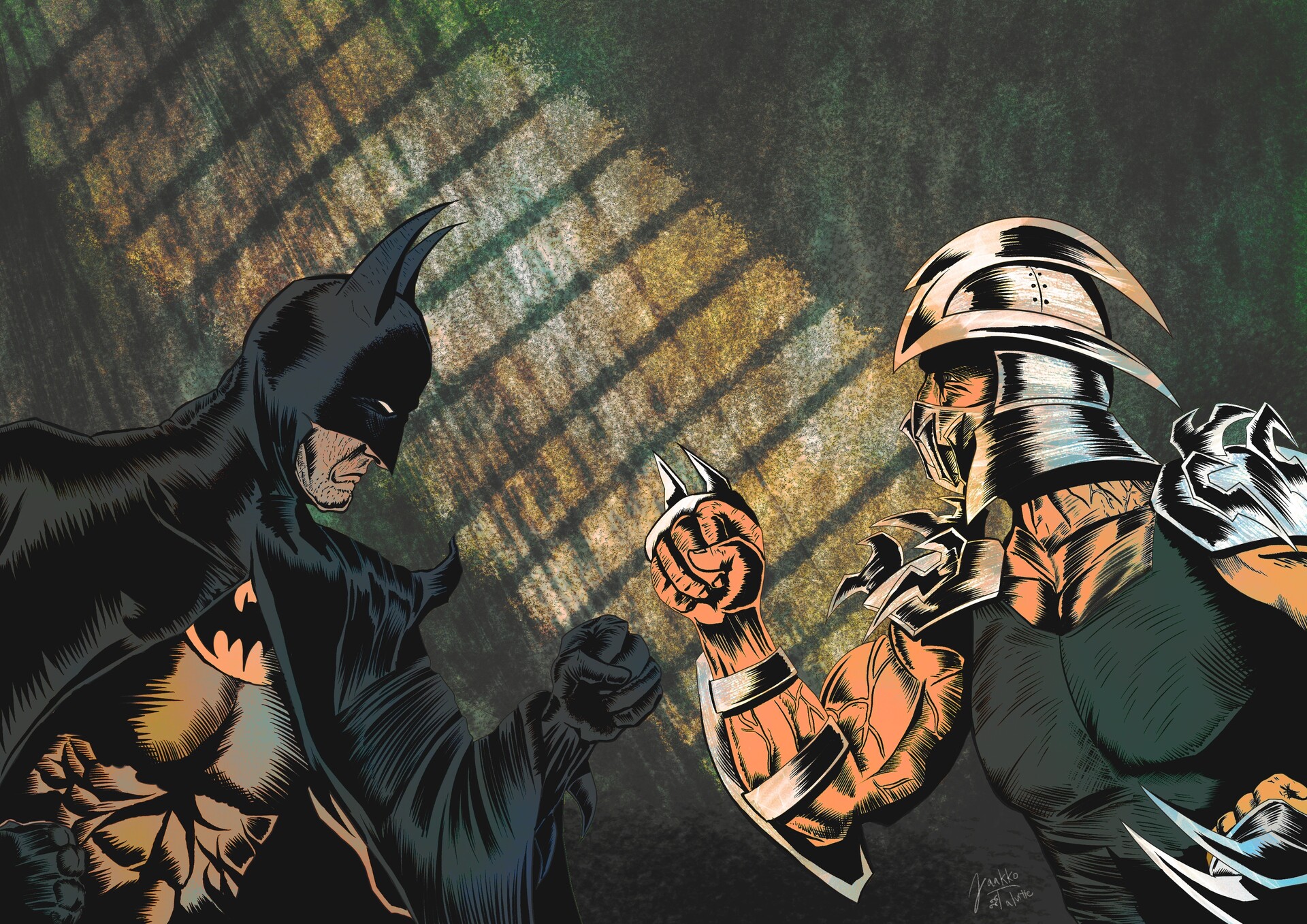 ArtStation The Batman vs. The Shredder