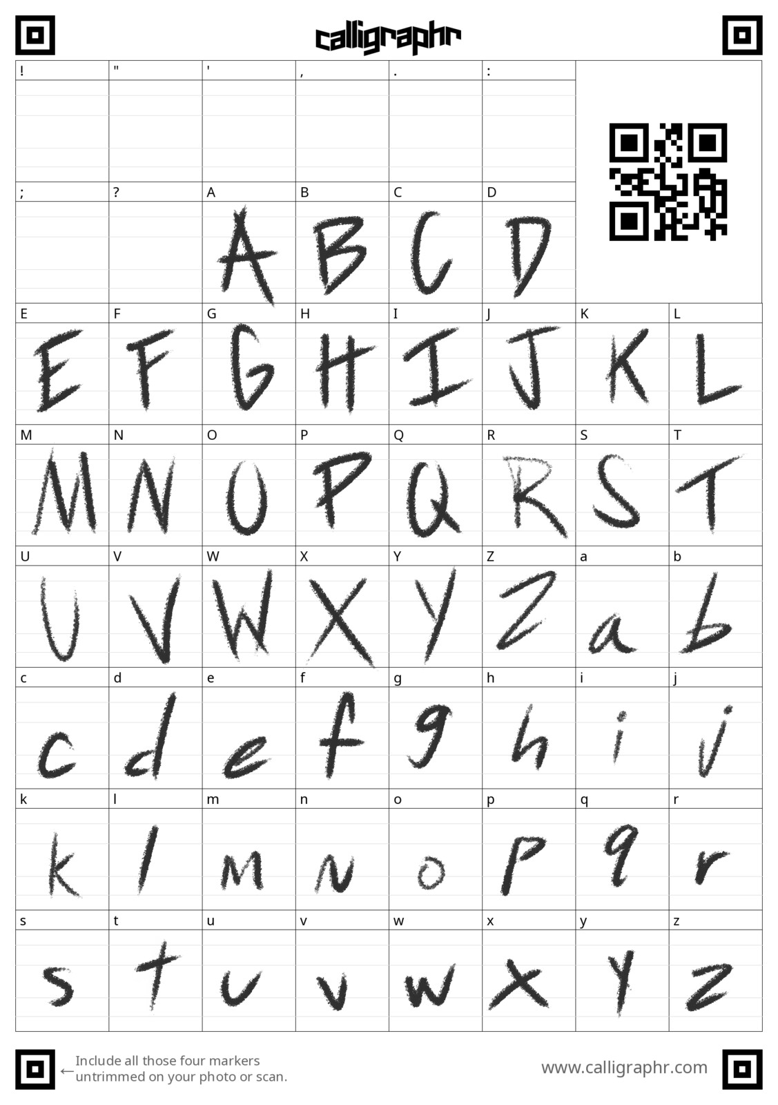 Created a new font for the handwritten notes :)