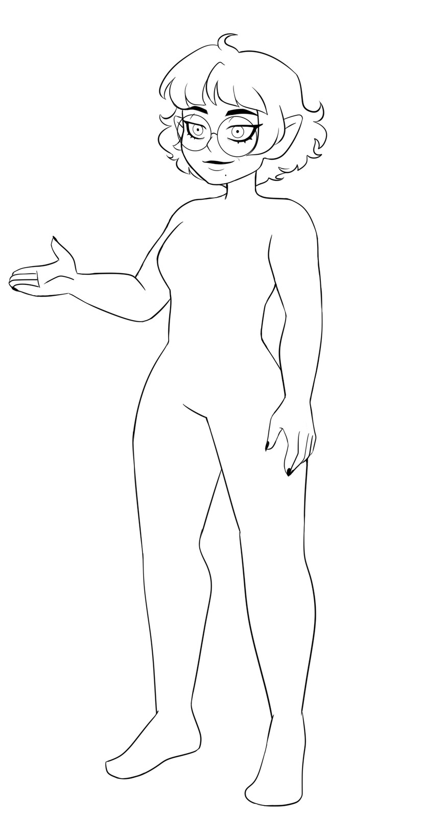 Clean lineart, ready for future outfit design