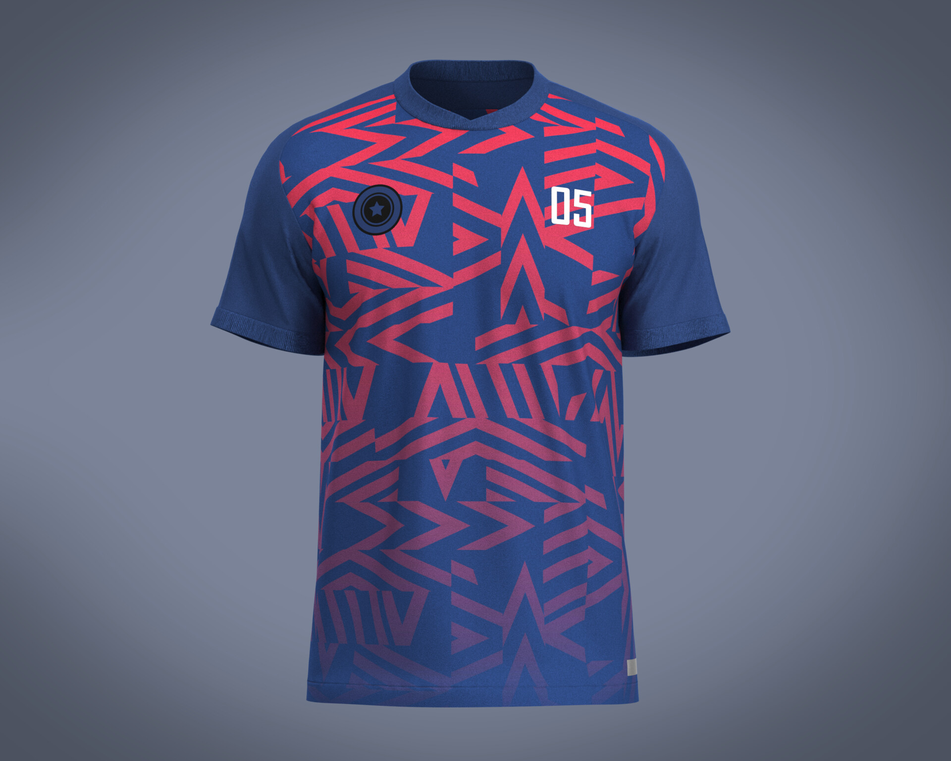 ArtStation Soccer Blue jersey Player 05