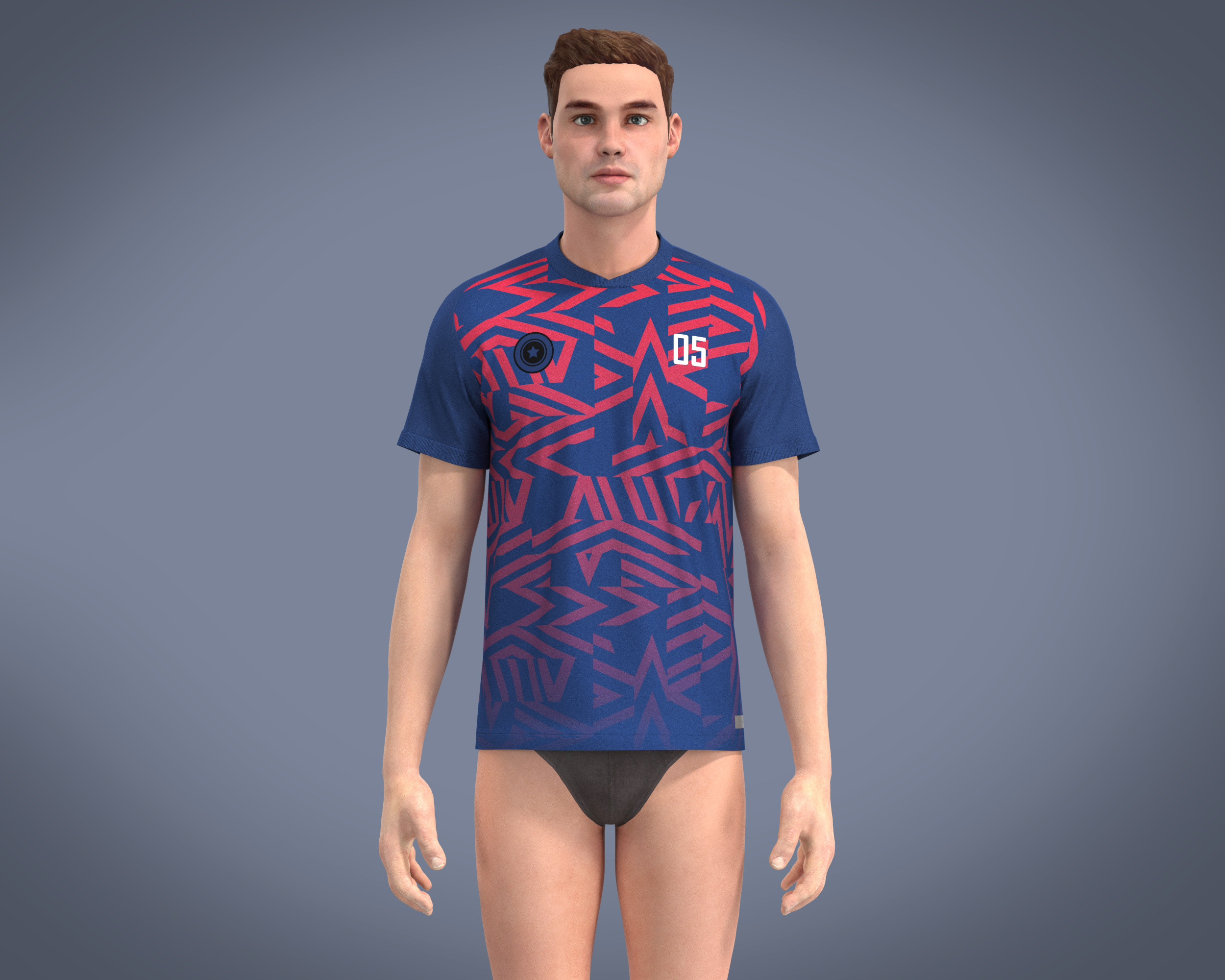 ArtStation - 5 Jersey / Sportwear / sport shirt / CLO3D