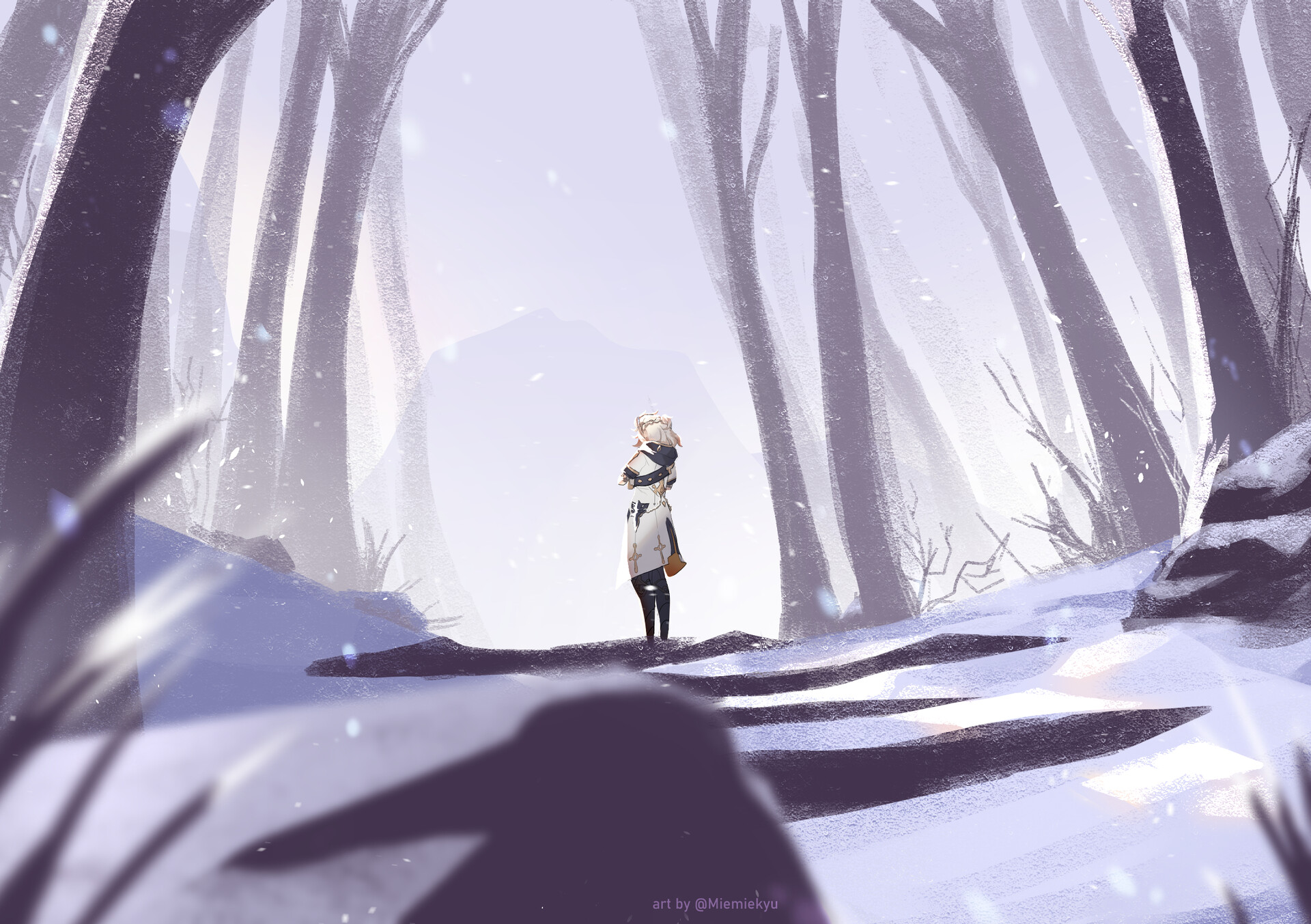 ArtStation - Genshin Impact: Snowy Night