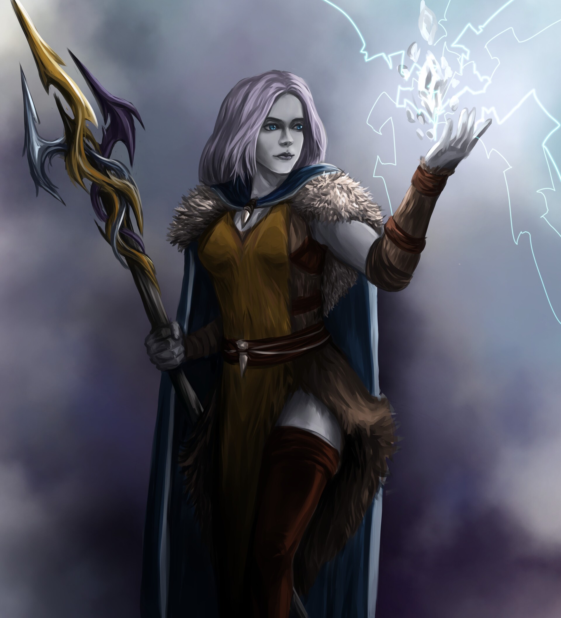 Artstation female goliath sorceress