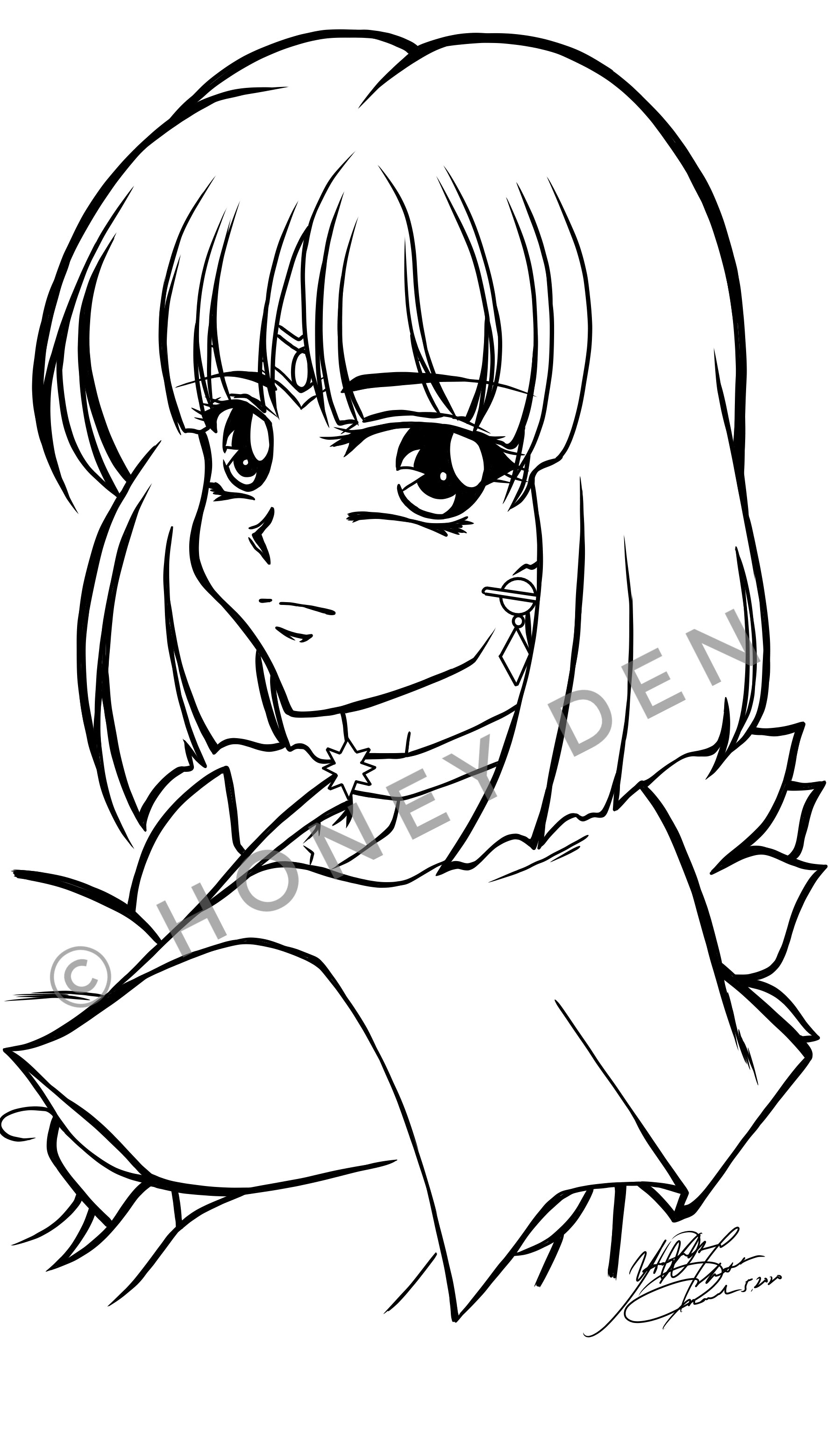Sailor Saturn Coloring Pages