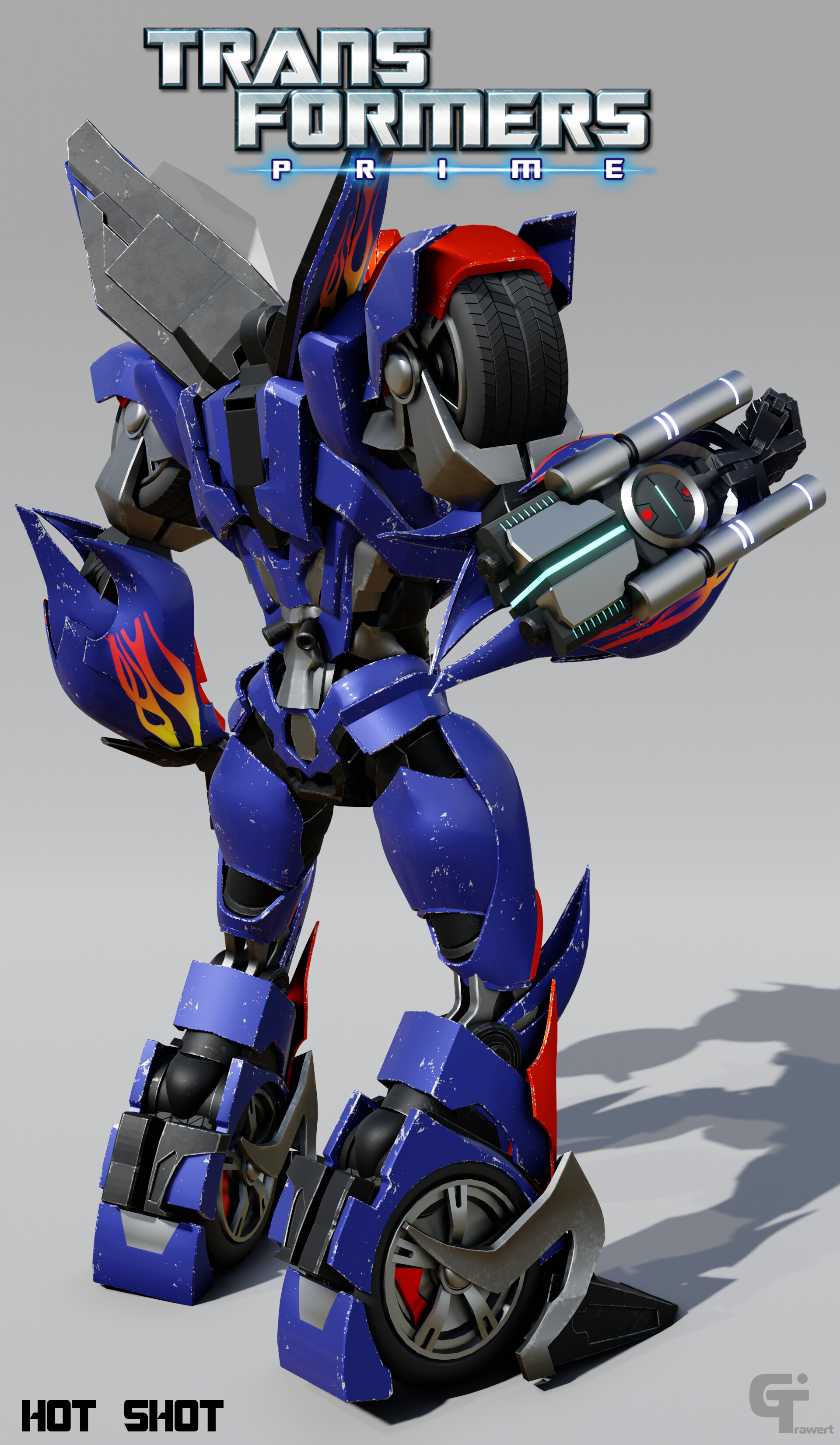 ArtStation - Transformers:prime Optimus Prime 3D model [blender TF]