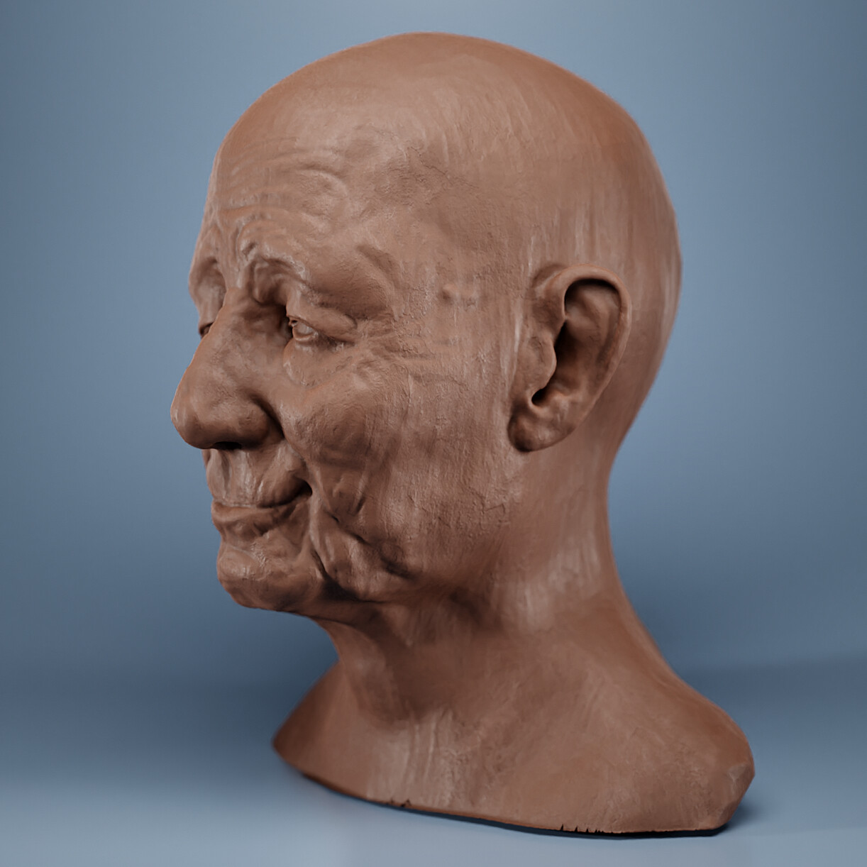 Old Man Head  Sculpture clay, Polymer clay sculptures, Sculpting clay