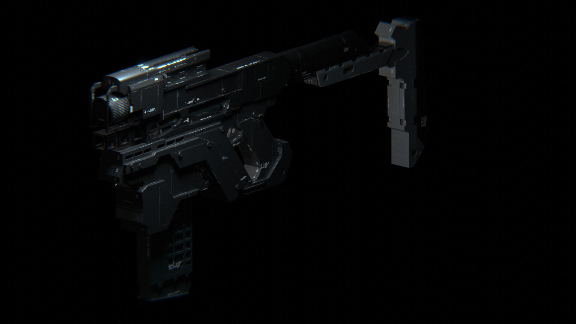 KANG TELESCOPIC MONOCHROMATIC カング dOMOb Kang Tao G-58 Dian Submachine Gun Building Blocks Kit