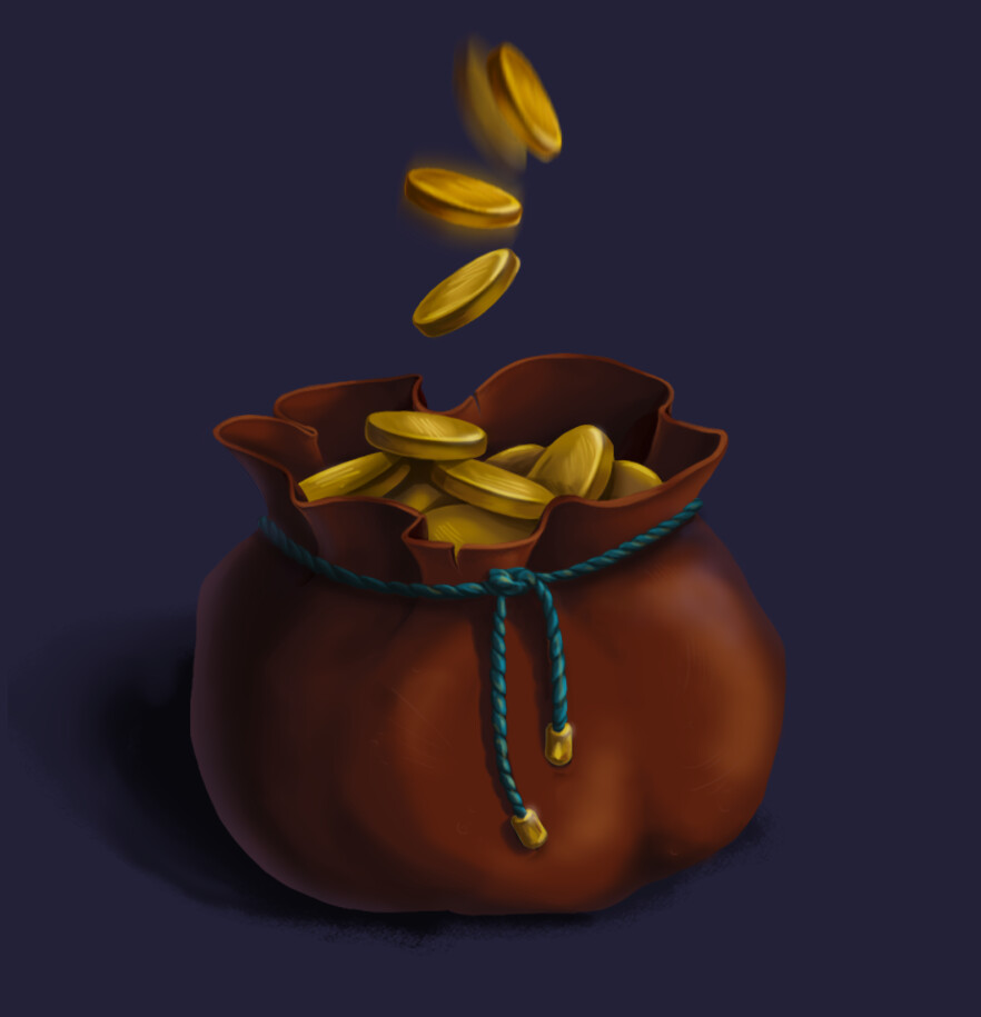 ArtStation - A Pouch With Coins