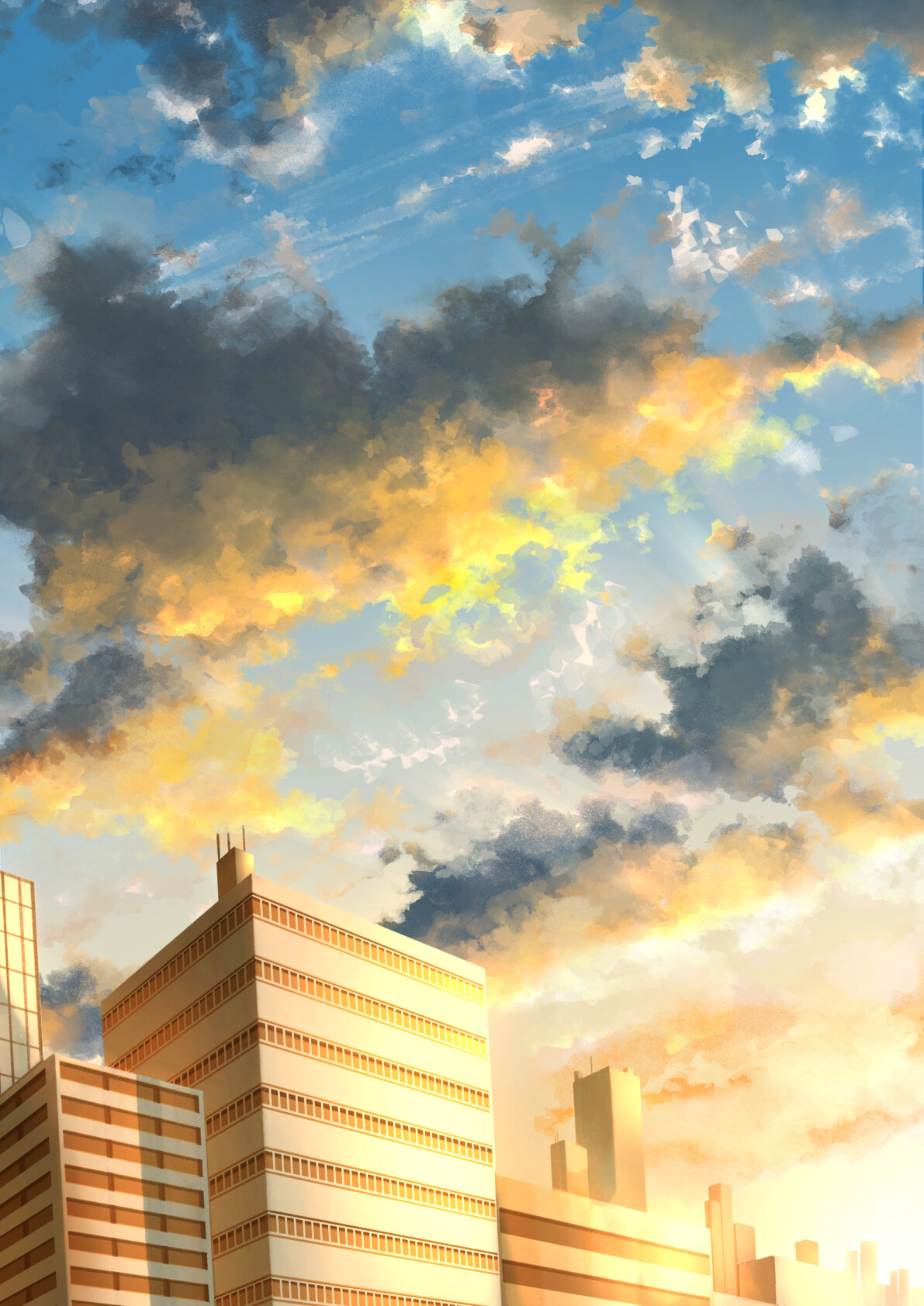 ArtStation - 夕焼け雲