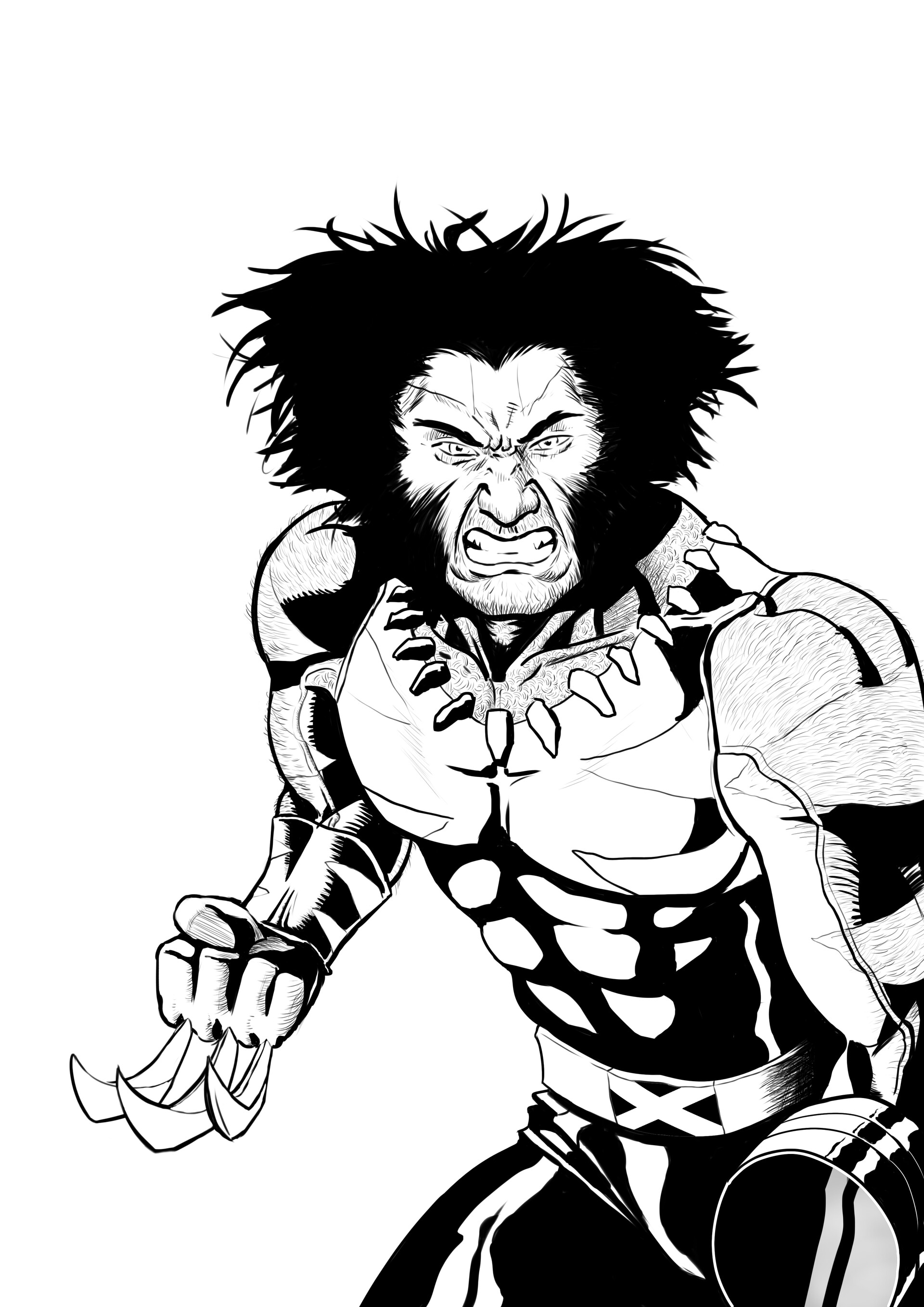 ArtStation - Wolverine Age of Apocalypse Ink