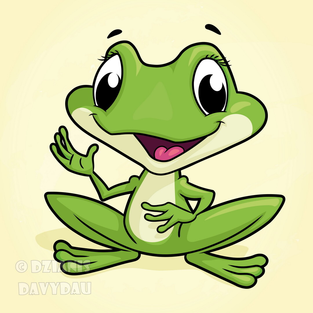 ArtStation - Little frog cartoon character