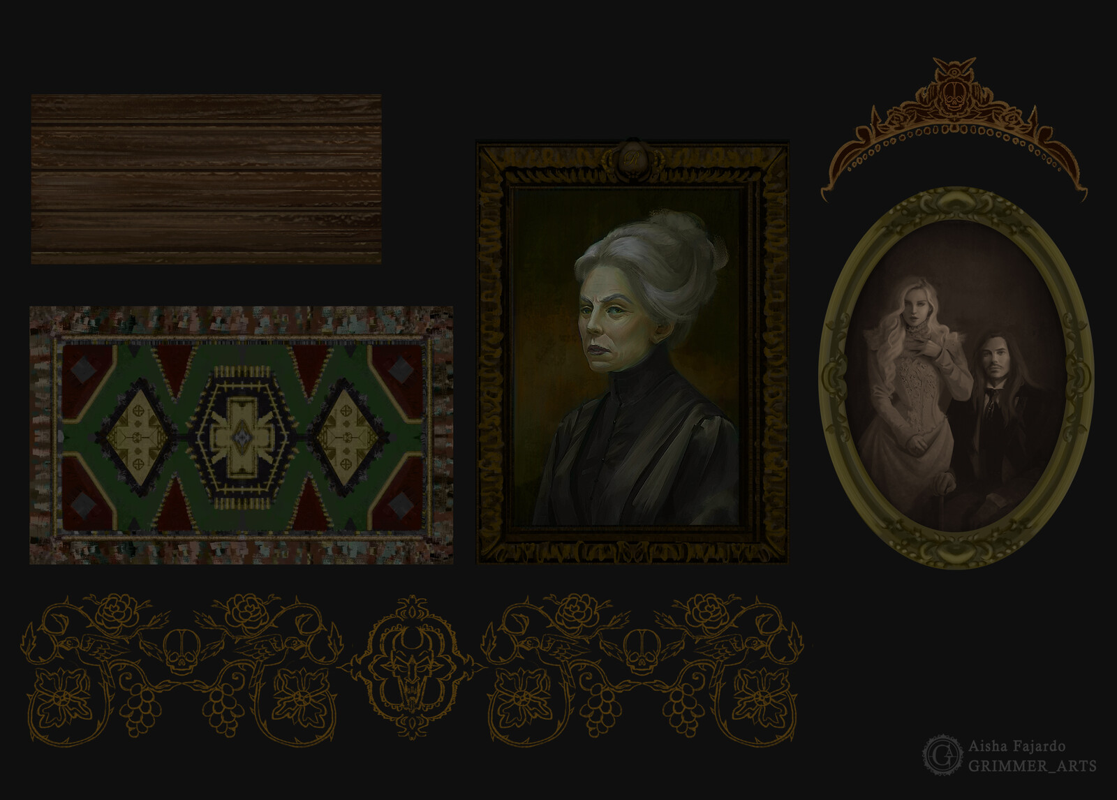 Some asset design and texture painting.