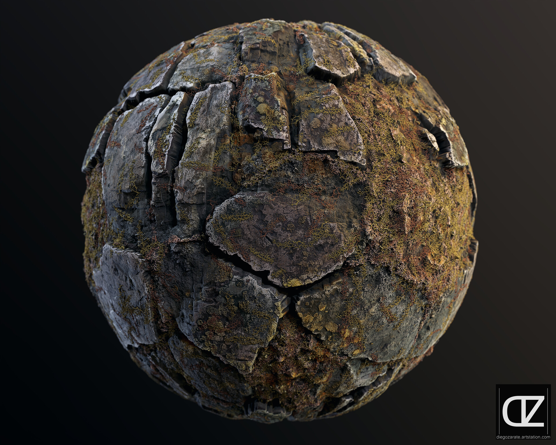 ArtStation - PBR- NORDIC ROCKS - 4K MATERIAL + SBS GRAPH