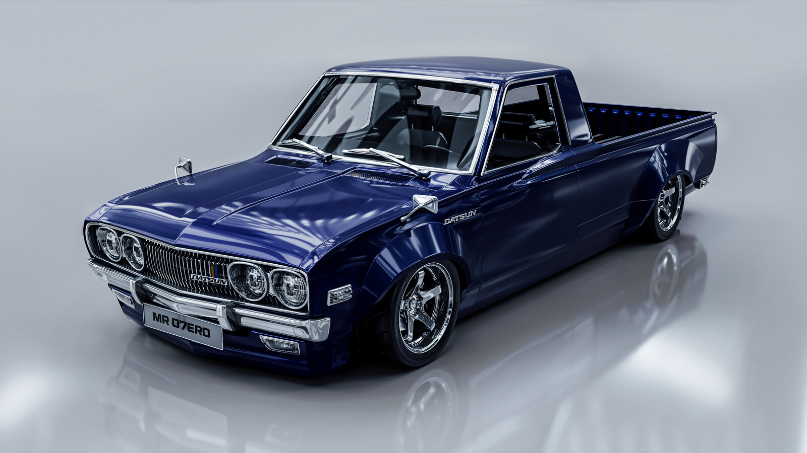 Blue with Chrome trim combo