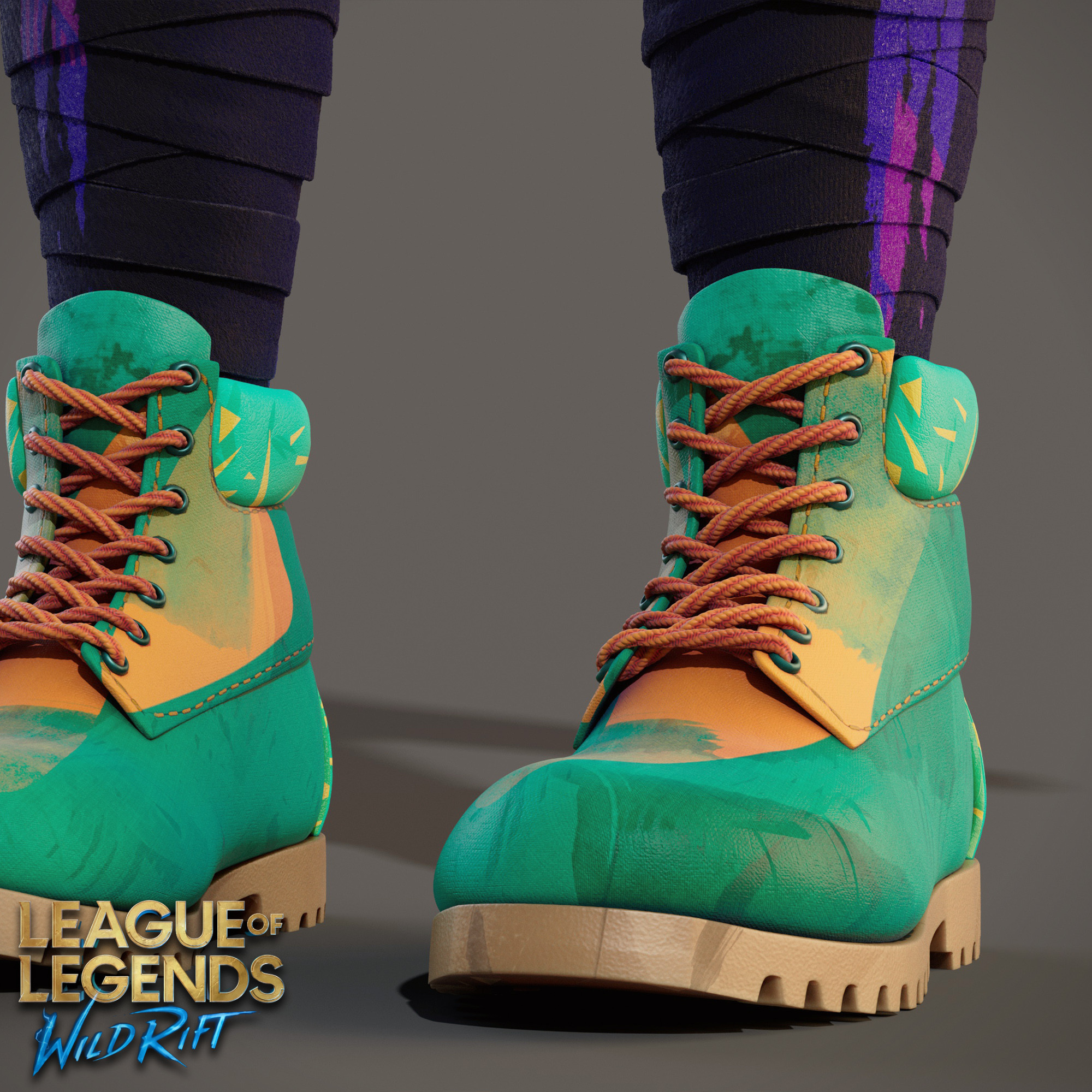 Lookdev Render of the Boots