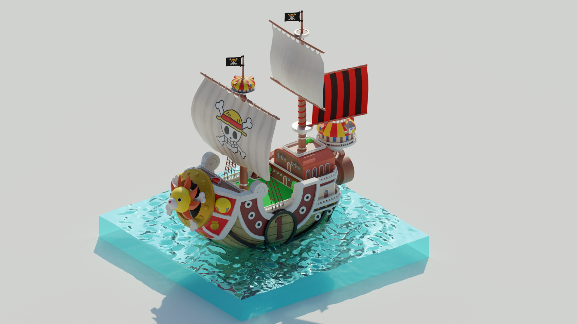 ArtStation - 3D LEGO One Piece