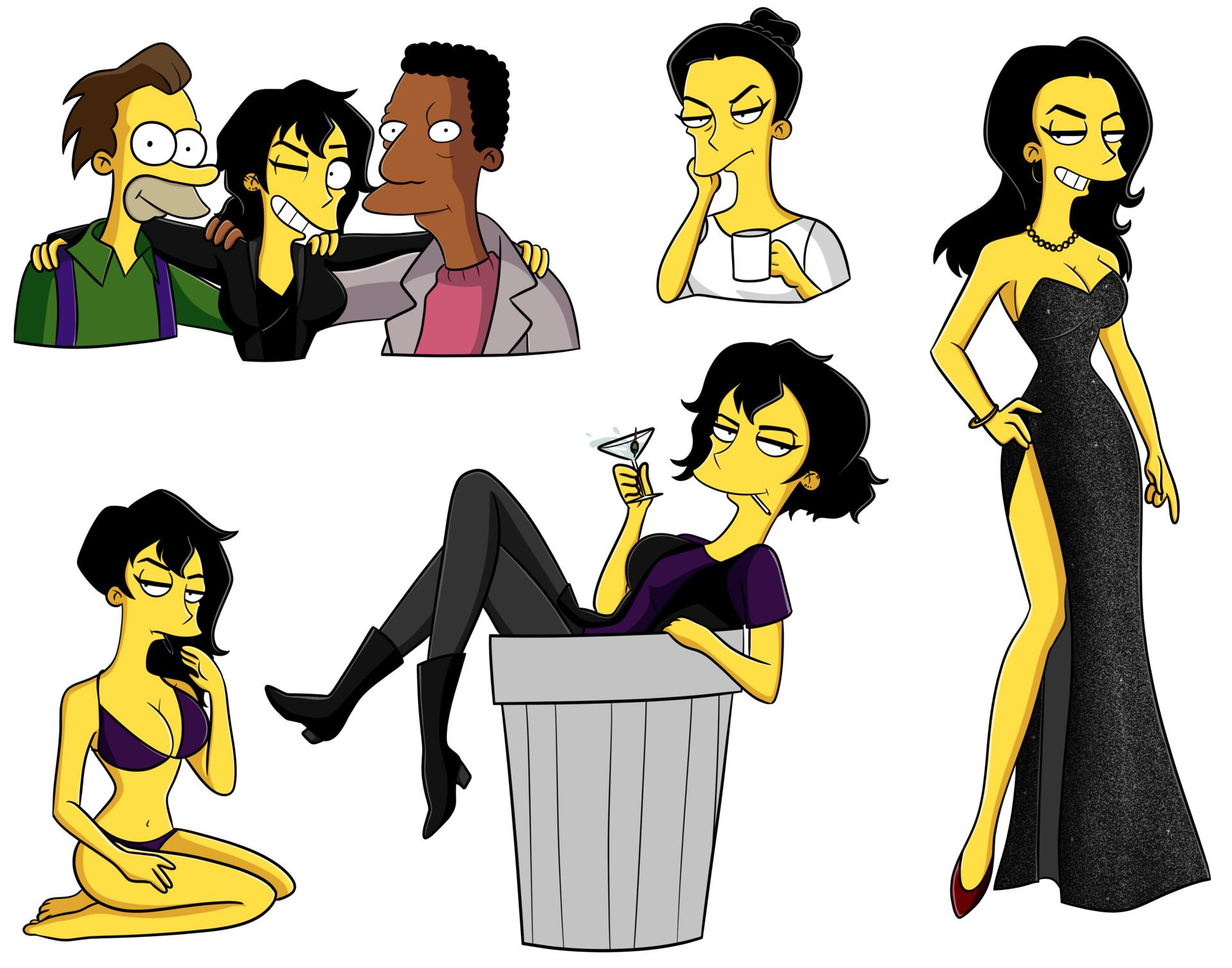 Artstation original simpsons character