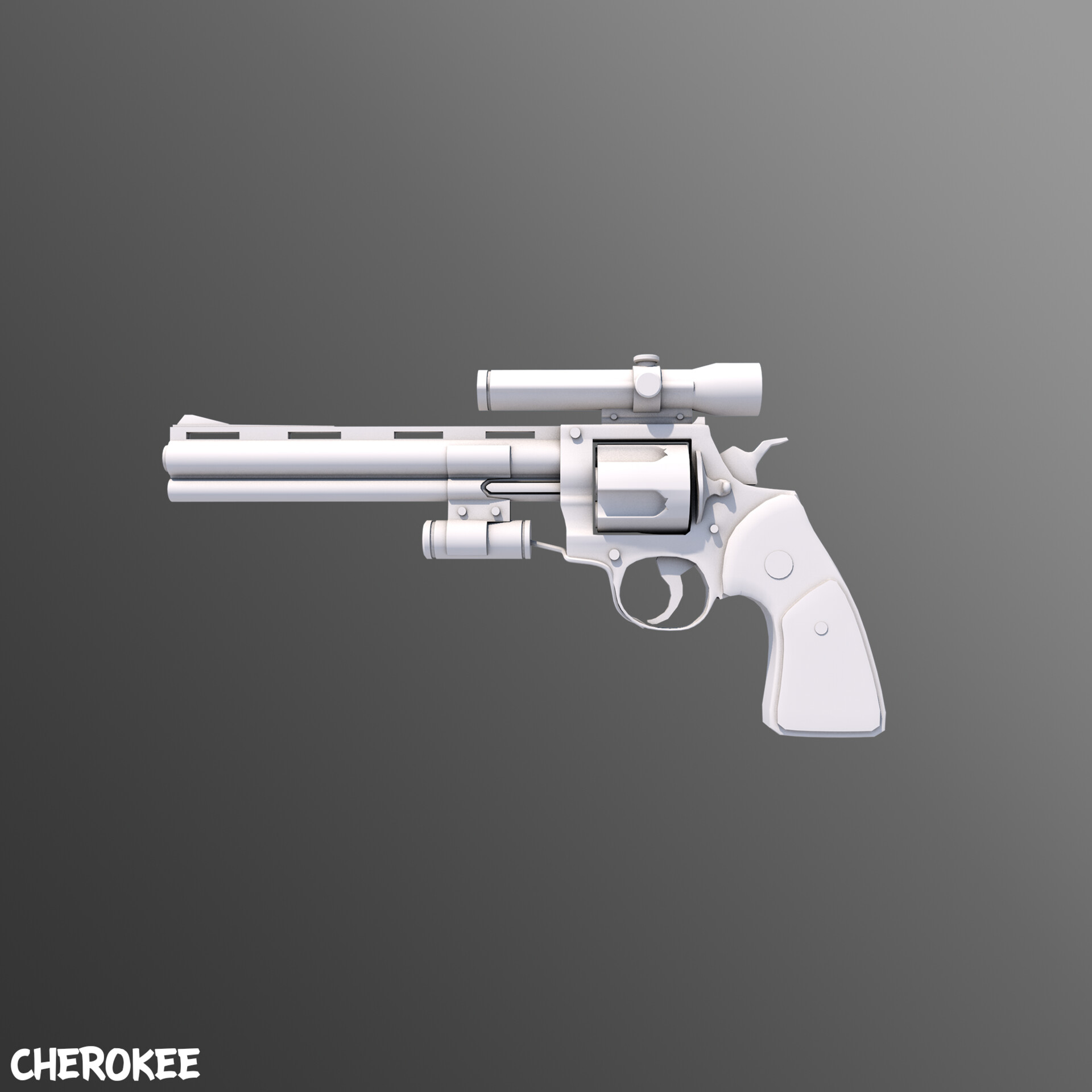 ArtStation - Colt python lowpoly
