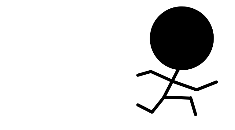 black and white stick figure gif