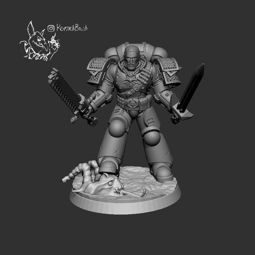 Space Marines Infernus Squad. Space Marines Eliminators. Blender Space Marine.